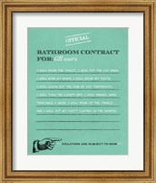 Bathroom Contract Fine Art Print