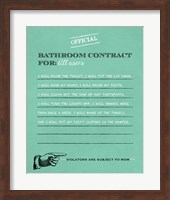 Bathroom Contract Fine Art Print