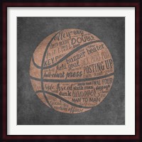 Basketball Terms Fine Art Print