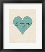 Love You More Heart Fine Art Print