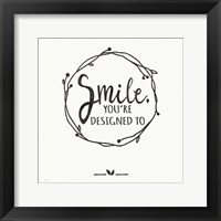 Smile - White Fine Art Print