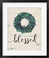 Blessed Wreath Framed Print