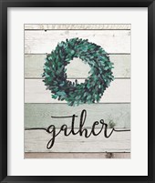 Gather Wreath II Framed Print