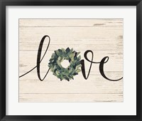 Love Wreath Framed Print