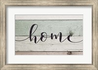 Home (Teal & White Sign) Fine Art Print