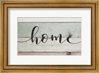 Home (Teal & White Sign) Fine Art Print