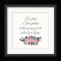 How Great is God's Goodness Fine Art Print