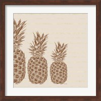 Pineapples - Left Three Fine Art Print