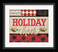 Holiday Cheer Plaid Framed Print