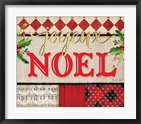 Joyeux Noel Plaid Fine Art Print