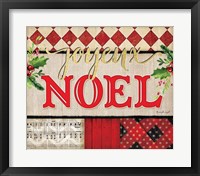 Joyeux Noel Plaid Fine Art Print