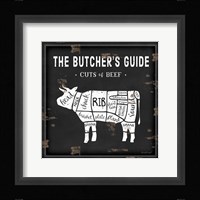 Butcher's Guide Cow Fine Art Print