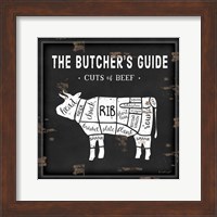 Butcher's Guide Cow Fine Art Print