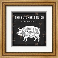 Butcher's Guide Pig Fine Art Print