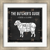 Butcher's Guide Lamb Fine Art Print