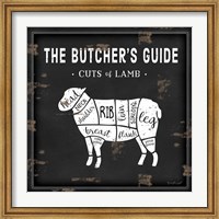 Butcher's Guide Lamb Fine Art Print