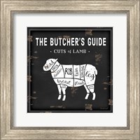 Butcher's Guide Lamb Fine Art Print