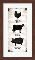 Farmhouse Eggs - Milk - Bacon Fine Art Print