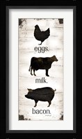 Farmhouse Eggs - Milk - Bacon Fine Art Print