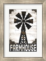 Farmhouse Windmill Fine Art Print