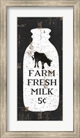 Farmhouse Milk Bottle Fine Art Print