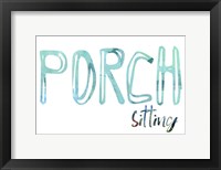 Porch Sitting I Framed Print
