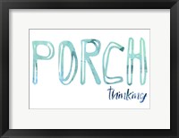Porch Sitting II Framed Print