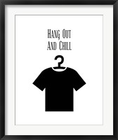 Hang Out And Chill - White Fine Art Print