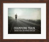 Champions Train Man Black and White Fine Art Print