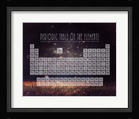 Periodic Table Gold Dust - Purple Fine Art Print