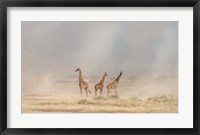 Weathering The Amboseli Dust Devils Fine Art Print
