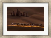 Castle And Camels Fine Art Print