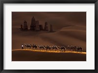 Castle And Camels Fine Art Print