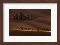 Castle And Camels Fine Art Print