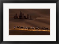 Castle And Camels Fine Art Print