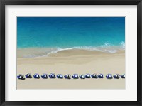 Row of Beach Umbrellas Fine Art Print