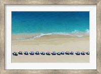Row of Beach Umbrellas Fine Art Print