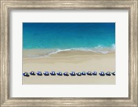 Row of Beach Umbrellas Fine Art Print