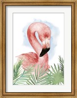 Watercolor Flamingo Composition I Fine Art Print