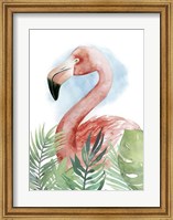 Watercolor Flamingo Composition II Fine Art Print