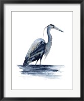 Azure Heron II Framed Print