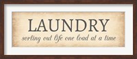 Aged Laundry Sign - Sorting Out Life Fine Art Print