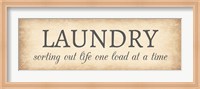 Aged Laundry Sign - Sorting Out Life Fine Art Print