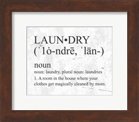 Laundry Definition Fine Art Print