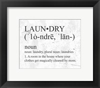 Laundry Definition Fine Art Print