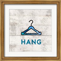 Laundry Sign White Wood Background - Hang Fine Art Print