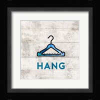 Laundry Sign White Wood Background - Hang Fine Art Print