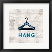 Laundry Sign White Wood Background - Hang Fine Art Print