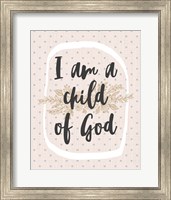 I am a Child of God Dot Pattern Fine Art Print