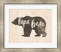 Papa Bear Silhouette Fine Art Print